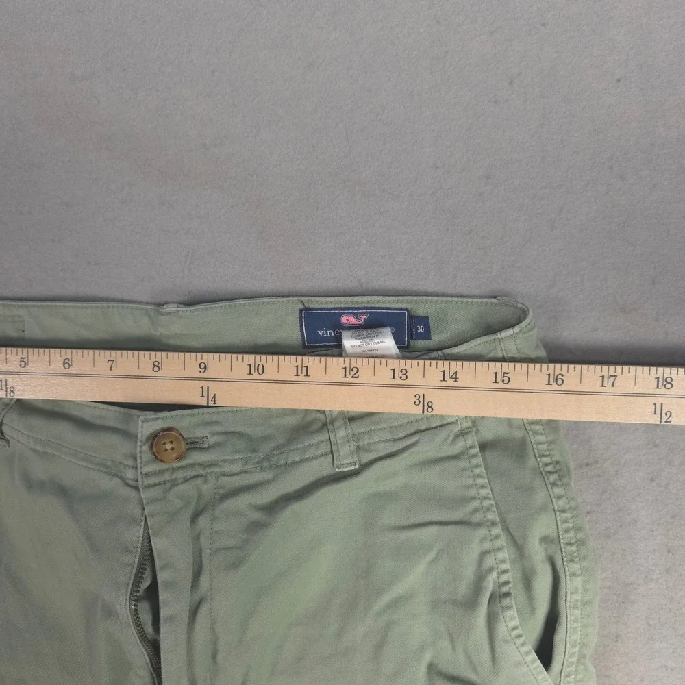 Vineyard Vines Men's Shorts Light‎ Green Chino Flat Front Size 30